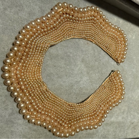 VTG PEARL BIB NECKLACE LOT - Picture 4 of 13